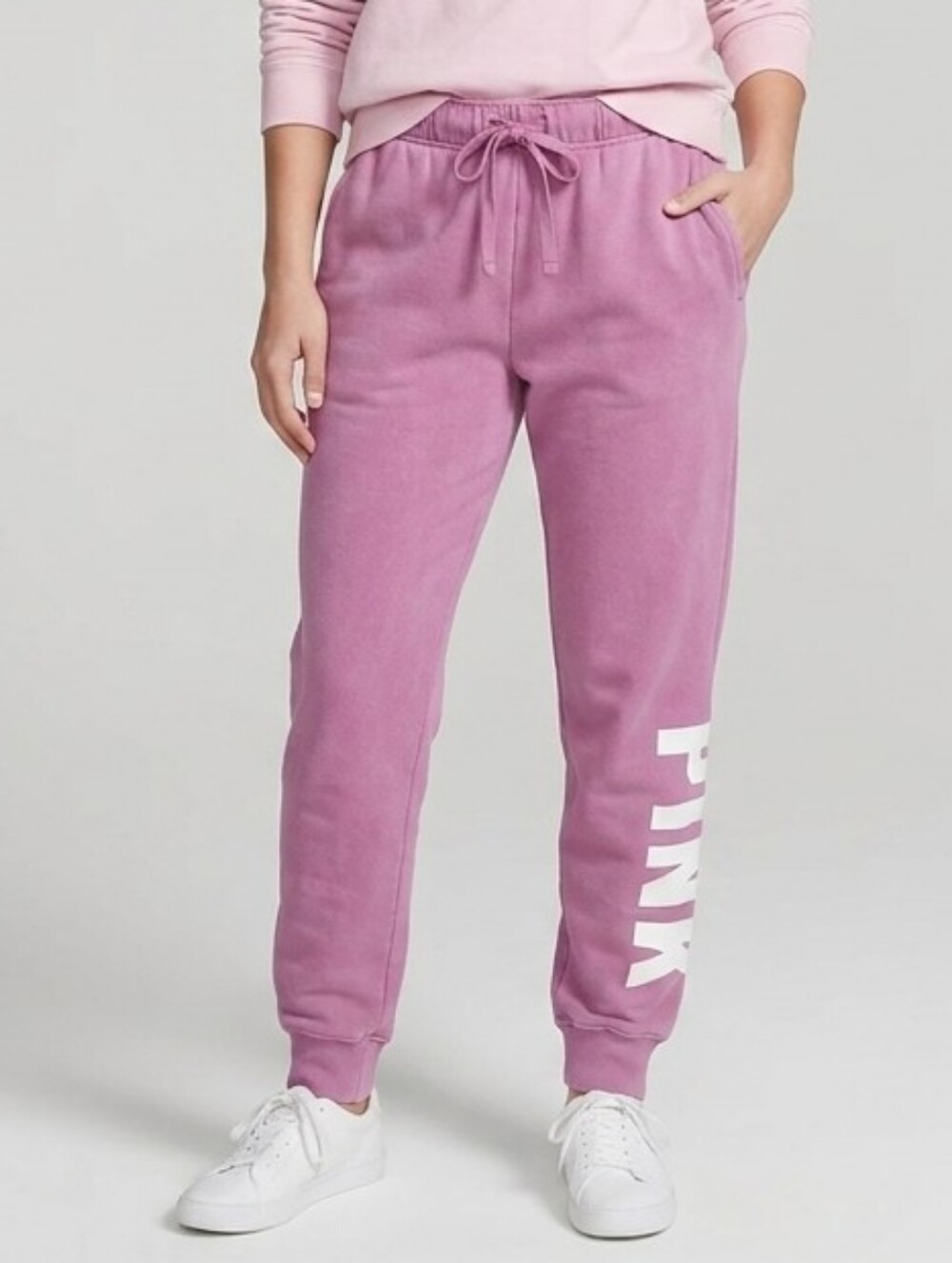 PINK Victoria's Secret Logo Jogger Sweatpants ✨ Size XS